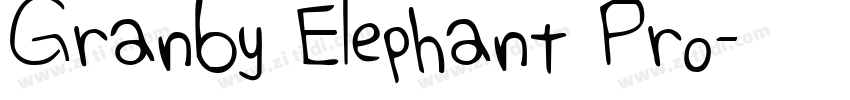 Granby Elephant Pro字体转换